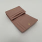 PROMENADE LEATHER QUILTED CARD HOLDER PINK