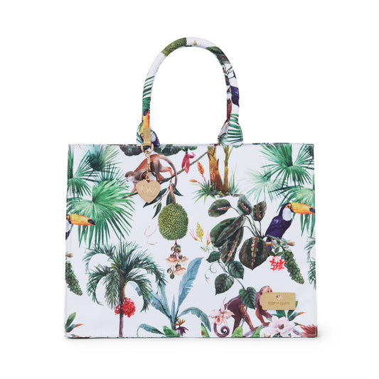 QUEEN OF HEARTS ALLY V2 BOOK TOTE TROPICAL