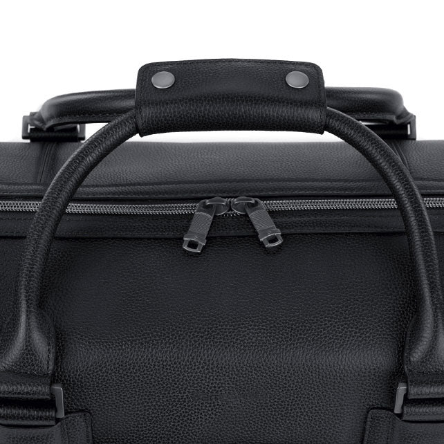 SAMSONITE CLASSIC LEATHER CARRY-ON DUFFLE BLACK