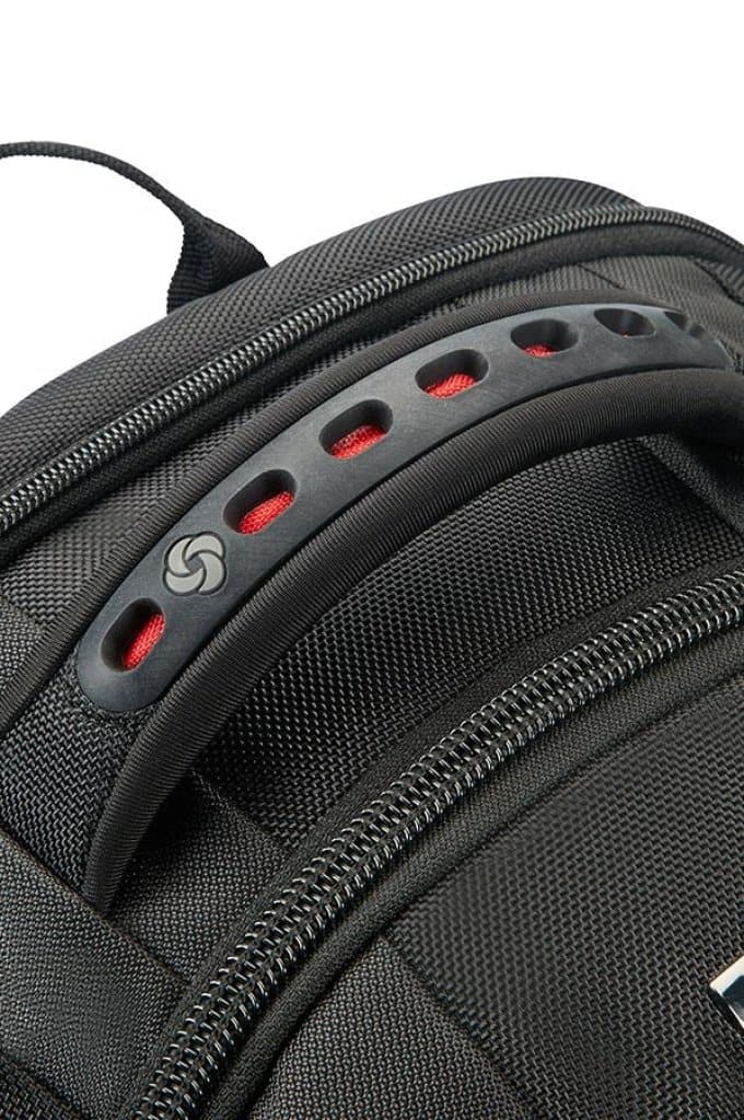 Samsonite Leviathan Laptop Backpack 17.3 Inch Black Red Business Bags