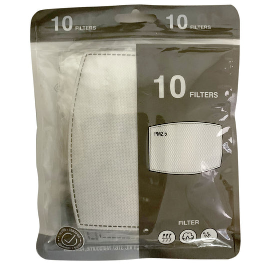 FABRIC FACE MASK FILTERS PACK OF 10