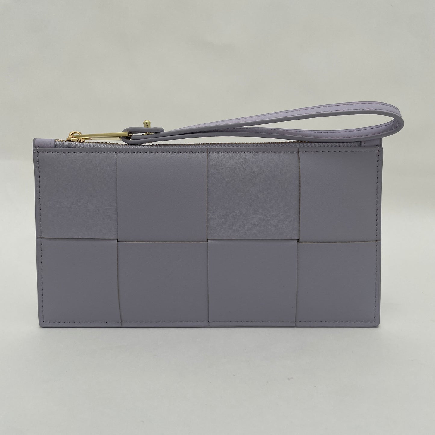 PROMENADE LEATHER WEAVE WRISTLET PURPLE