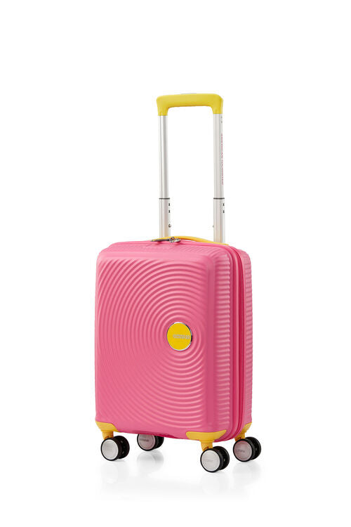 AMERICAN TOURISTER LITTLE CURIO 47CM SPINNER PINK YELLOW