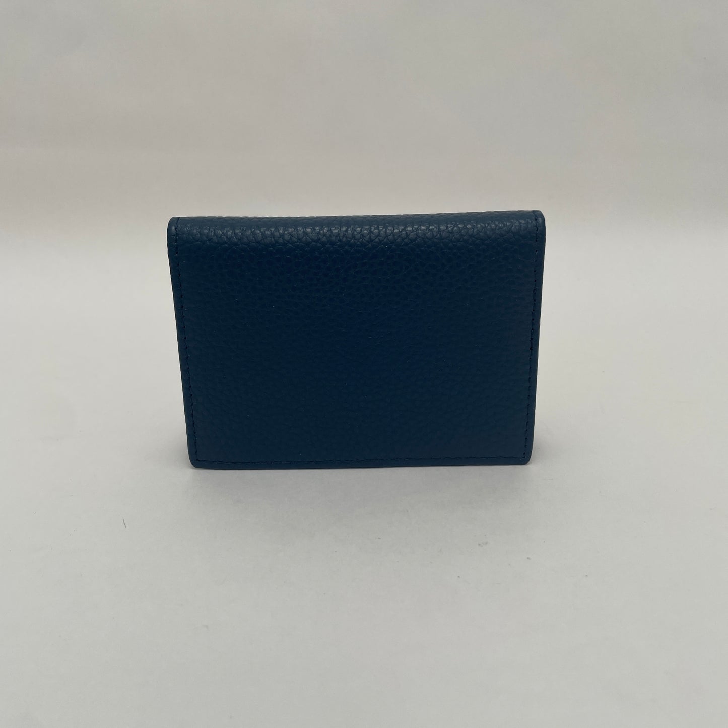 PROMENADE LEATHER BUSINESS CARD HOLDER NAVY