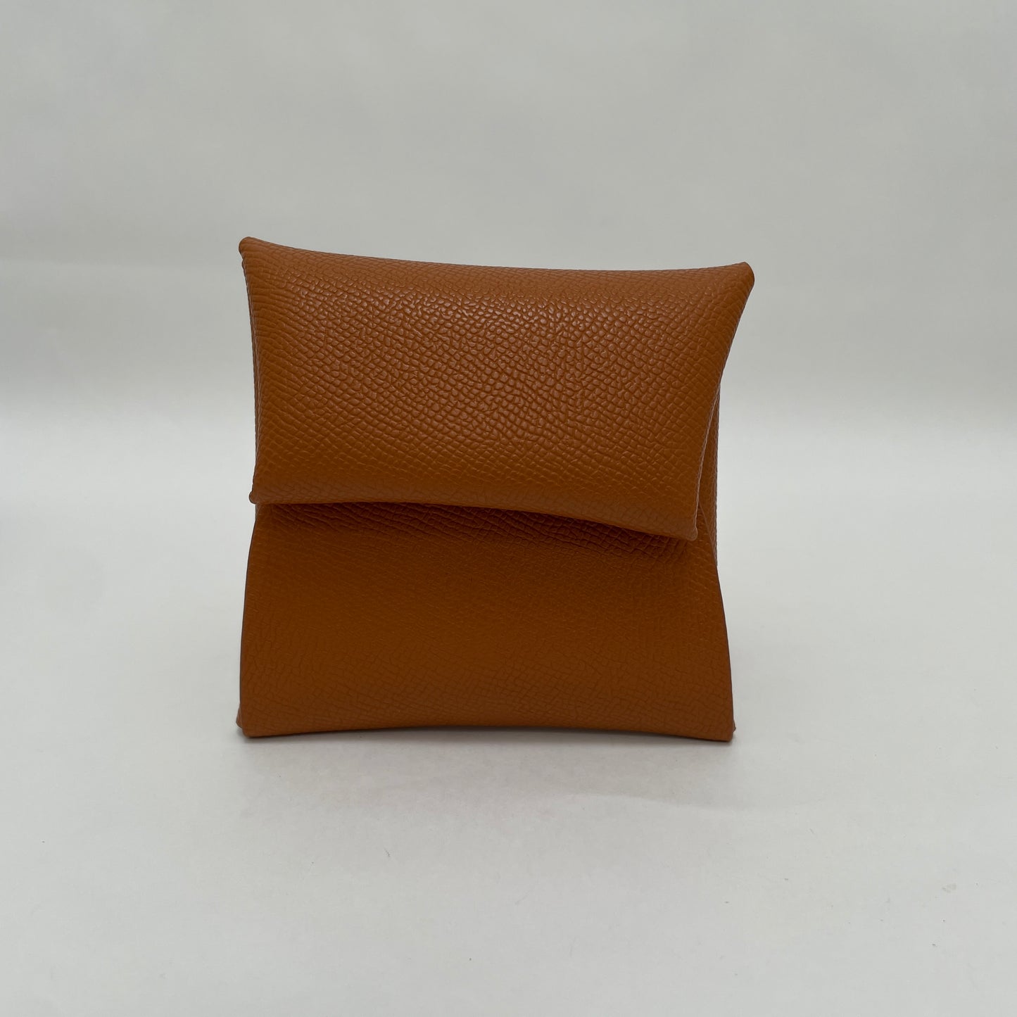 PROMENADE LEATHER SQUARE CARD HOLDER BROWN