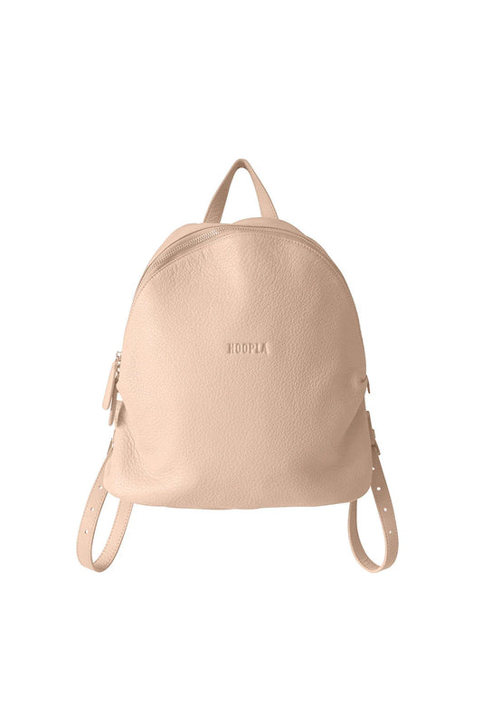 HOOPLA LEATHER BACKPACK LIGHT PINK