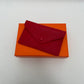 PROMENADE LEATHER CARD WALLET RED