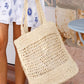 ADORNE KEELY CROCHET TOTE NATURAL