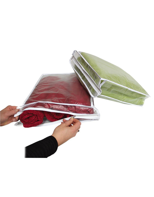 Tosca PVC Resealable Bags - 2 Pack - Clear