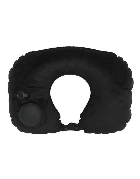 Tosca Inflatable Travel Neck Pillow - Black