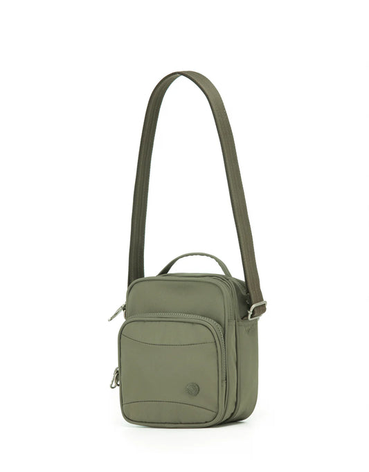 Tosca Anti-Theft Shoulder Bag with Handle - Khaki
