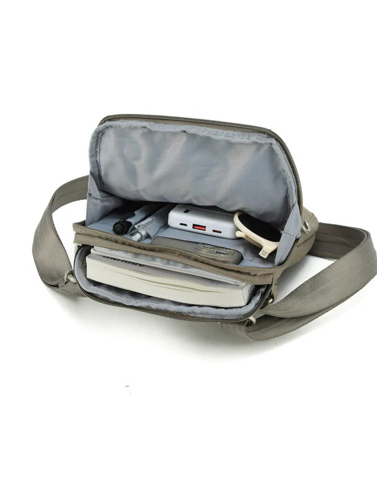 TOSCA ANTI-THEFT CROSSBODY BAG TAUPE