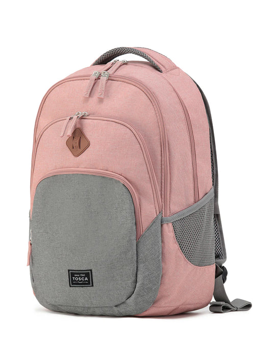 Tosca Urban Backpack - Pink/Grey