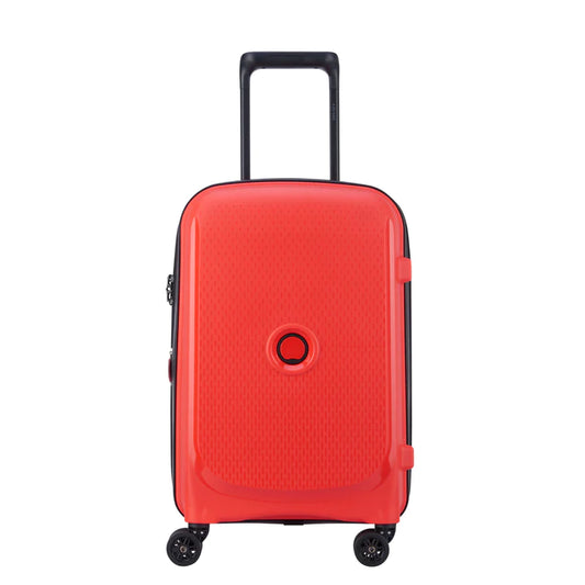 DELSEY BELMONT PLUS 55CM EXPENDABLE CABIN TROLLEY CASE FADED RED