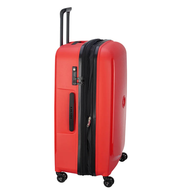 DELSEY BELMONT PLUS 76CM EXPENDABLE TROLLEY CASE FADED RED