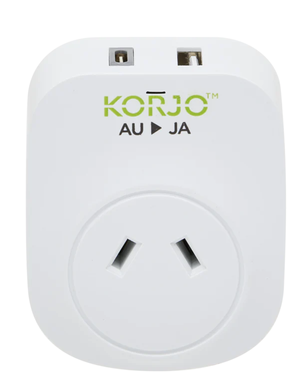 KORJO USB A & C POWER ADAPTOR FOR JAPAN