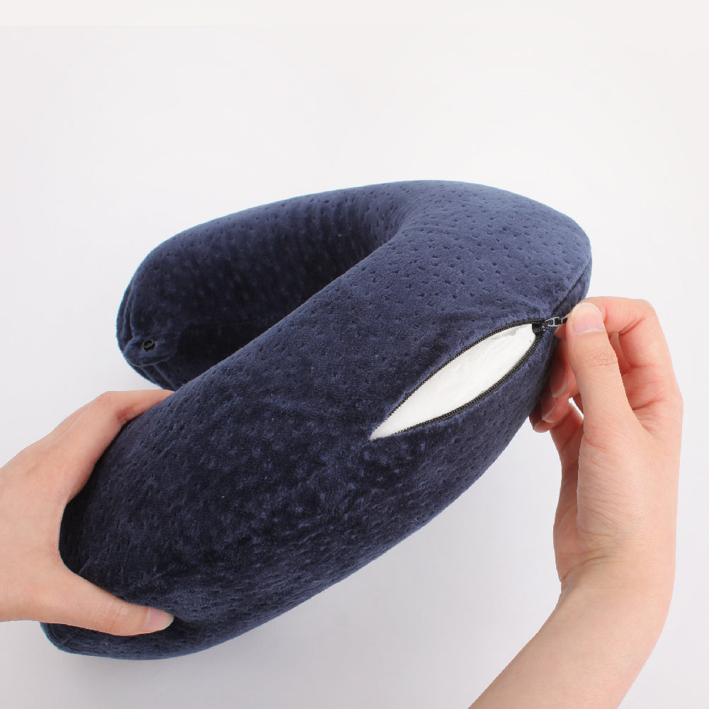 ALIFE DESIGN SLEEPILO TRAVEL PILLOW WITH CARRY POUCH NAVY