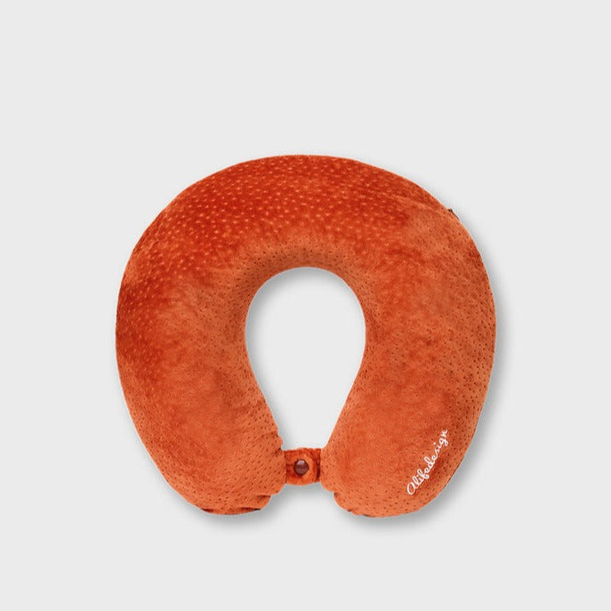 ALIFE DESIGN SLEEPILO TRAVEL PILLOW WITH CARRY POUCH TERRACOTTA
