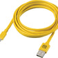GO TRAVEL 2 METRE USB CABLE YELLOW