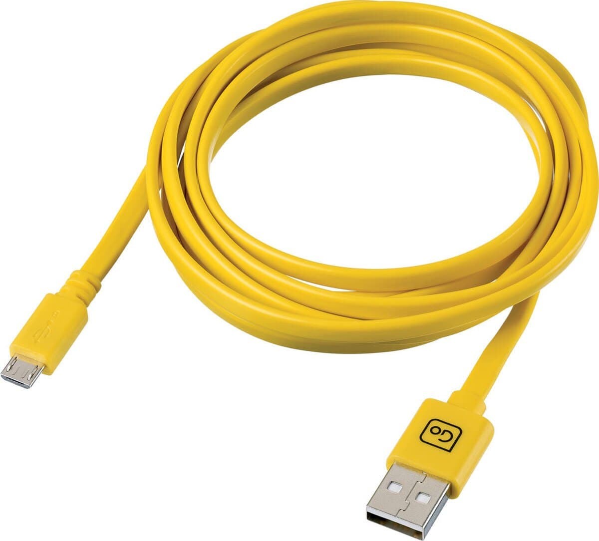 GO TRAVEL 2 METRE USB CABLE YELLOW