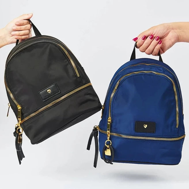 QUEEN OF HEARTS ANTHEA BACKPACK SMALL NAVY