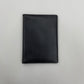 ORAN LEATHER RFID PASSPORT COVER BLACK