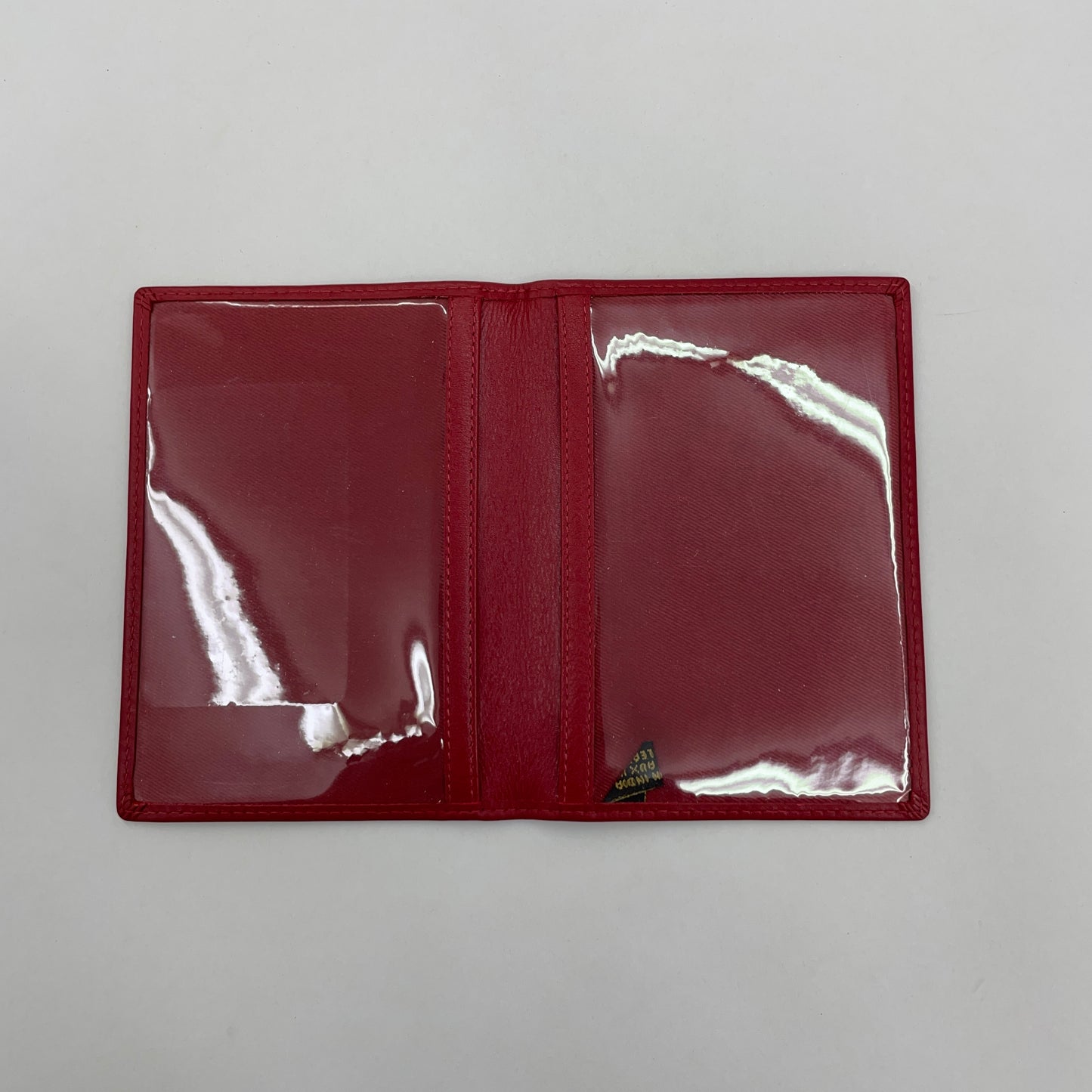 ORAN LEATHER RFID PASSPORT COVER RED