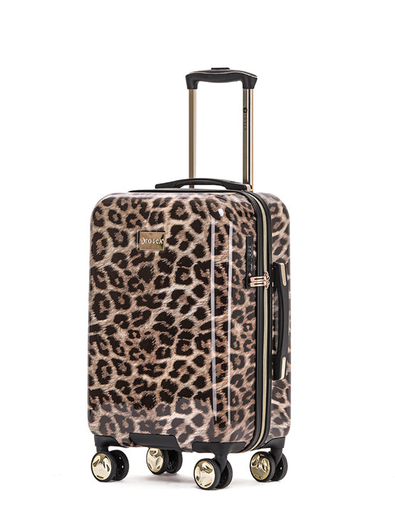 TOSCA LEOPARD COLLECTION 55CM TROLLEY CASE