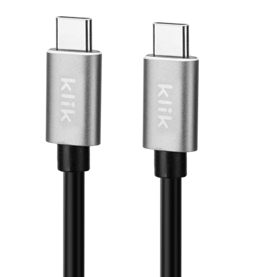 KLIK USB-C MALE TO USB-C MALE CABLE