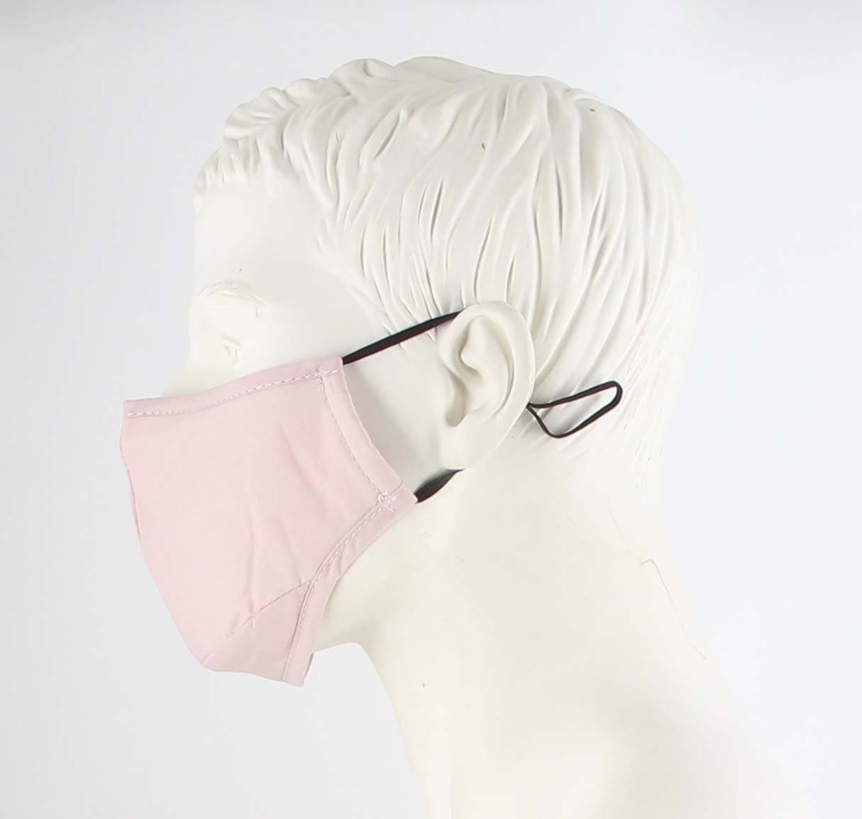 PACK OF 2 FABRIC FACE MASKS GREY/BLUSH