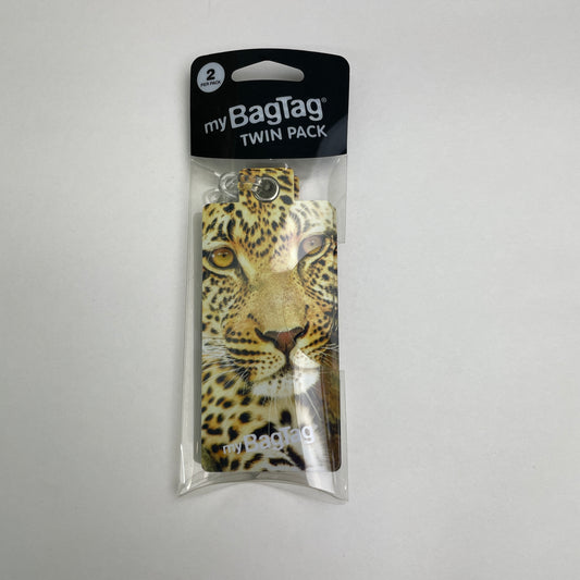 MY BAG TAG TWIN PACK LEOPARD