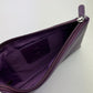 ORAN LEATHER COSMETIC POUCH PURPLE