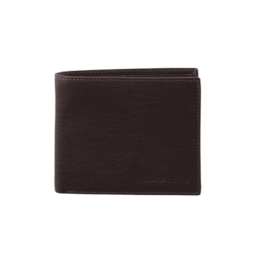 PIERRE CARDIN RUSTIC LEATHER MENS WALLET BROWN
