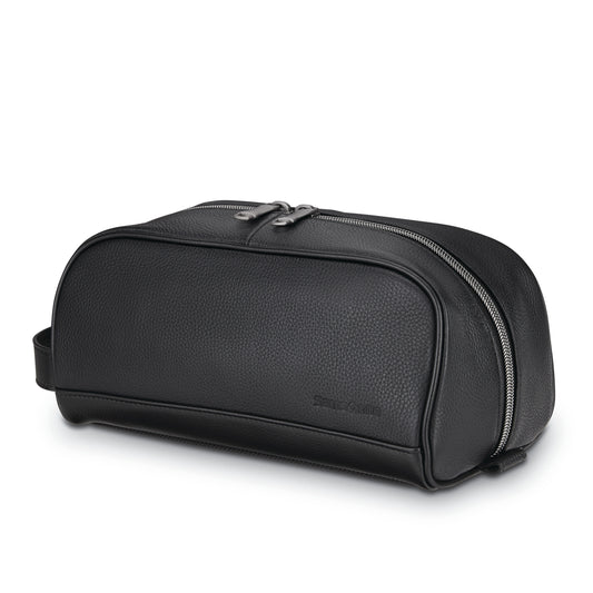 SAMSONITE CLASSIC LEATHER TRAVEL KIT BLACK