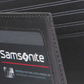 SAMSONITE LEATHER WALLETS WALLET WITH CREDIT CARD FLAP BLACK