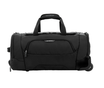 SAMSONITE ALBI DUFFLE ON WHEELS 55CM BLACK GREY Sydney Luggage