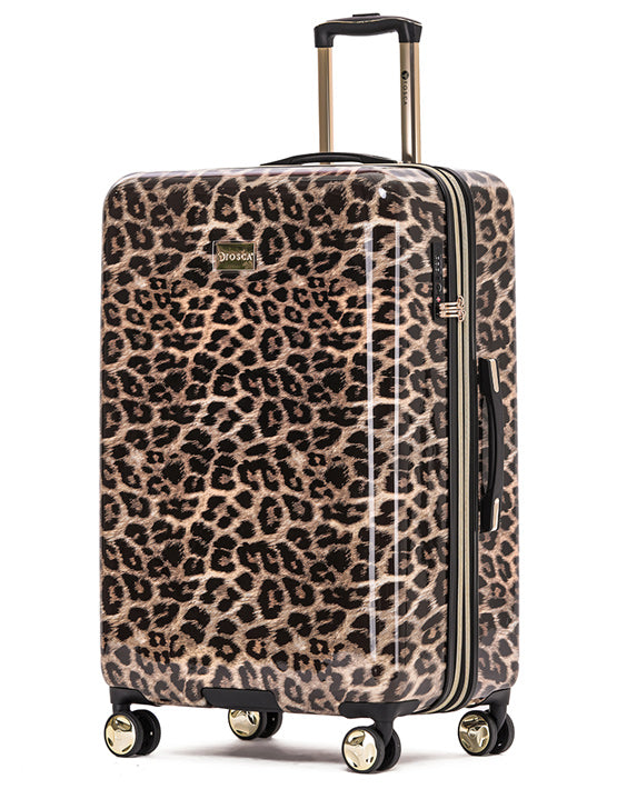TOSCA LEOPARD COLLECTION 76CM TROLLEY CASE