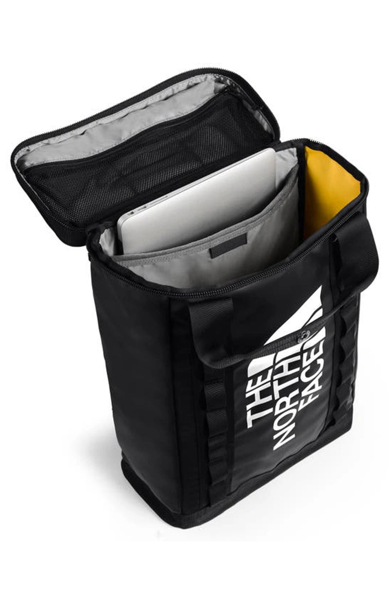 THE NORTH FACE FUSEBOX L BLACK WITH WHITE LOGO